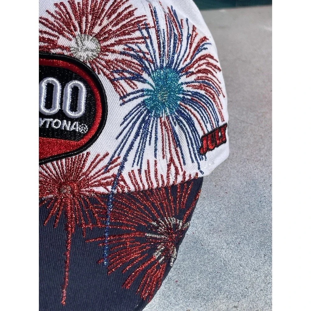 Nascar Daytona 400 Coke Zero 7-7-2012 Hat Cap Fireworks Patriotic Adjustable